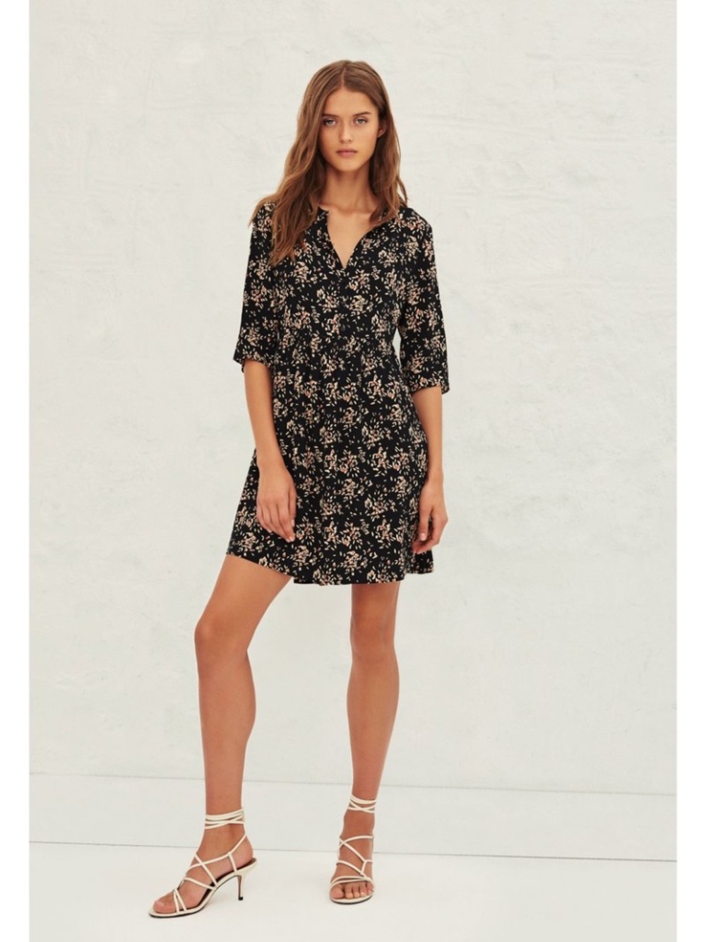 Maje Multicolor Hypos Crepe Mini Dress Size S